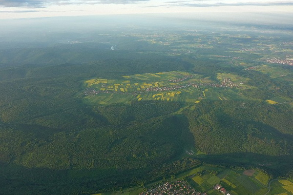 Impressionen einer Ballonfahrt über das Main-Gebiet