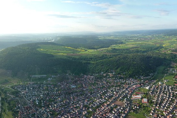 Impressionen einer Ballonfahrt über das Main-Gebiet