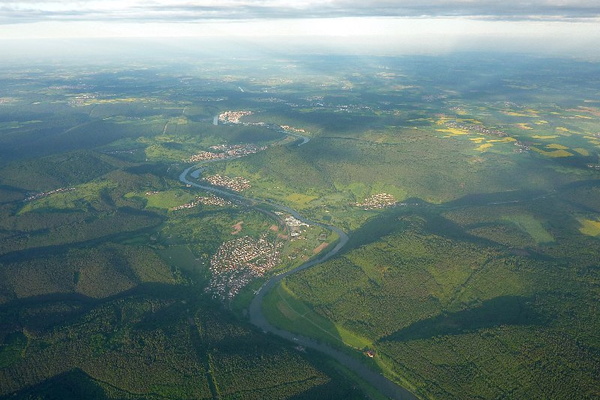 Impressionen einer Ballonfahrt über das Main-Gebiet