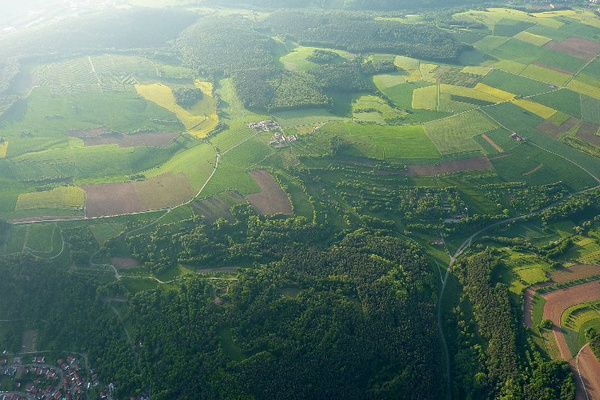 Impressionen einer Ballonfahrt über das Main-Gebiet