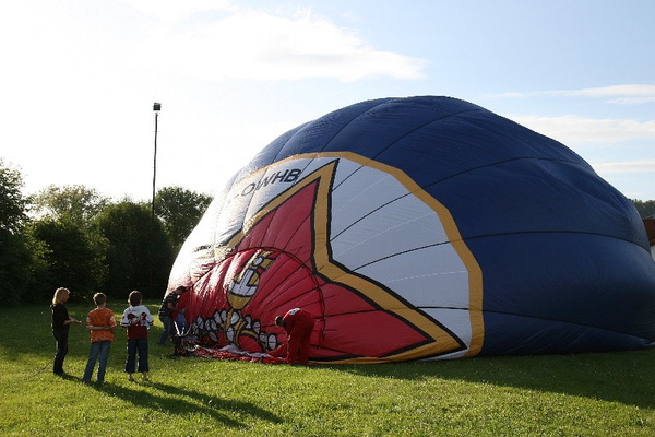 Impressionen einer Ballonfahrt über das Main-Gebiet