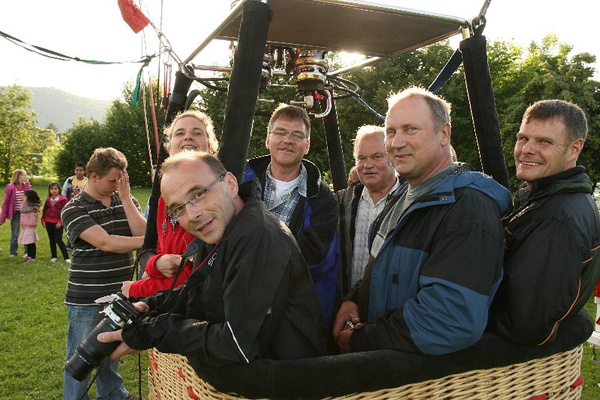 Impressionen einer Ballonfahrt über das Main-Gebiet
