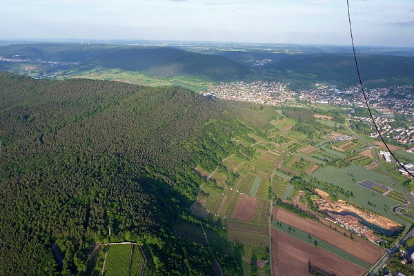 Impressionen einer Ballonfahrt über das Main-Gebiet