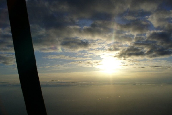 Impressionen einer Ballonfahrt über das Main-Gebiet